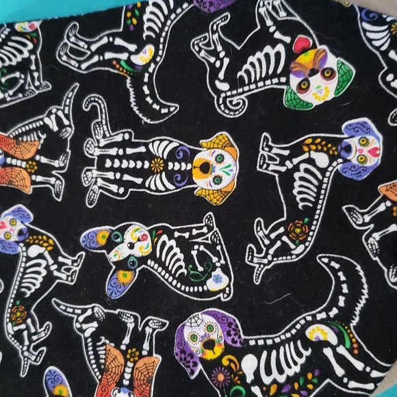 Hand Crafted Ostomy/Iliostomy bag cover w/matching reversible face mask - Picture 2 of 16